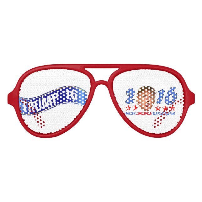 Lunettes De Fête Aviateur Trump 16 (Devant)