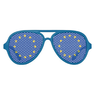Lunettes De Fête Aviateur UE - Restent - le drapeau d'Union européenne