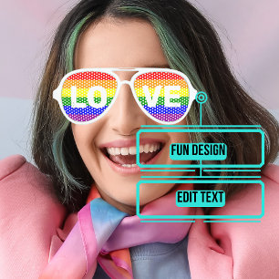 Lunettes De Fête Aviateur Un Gay pride LGBTQAI célèbre son amour