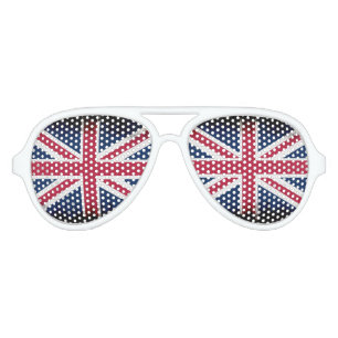 Lunettes De Fête Aviateur Union Flag, Union Jack pour les patriotes britanni