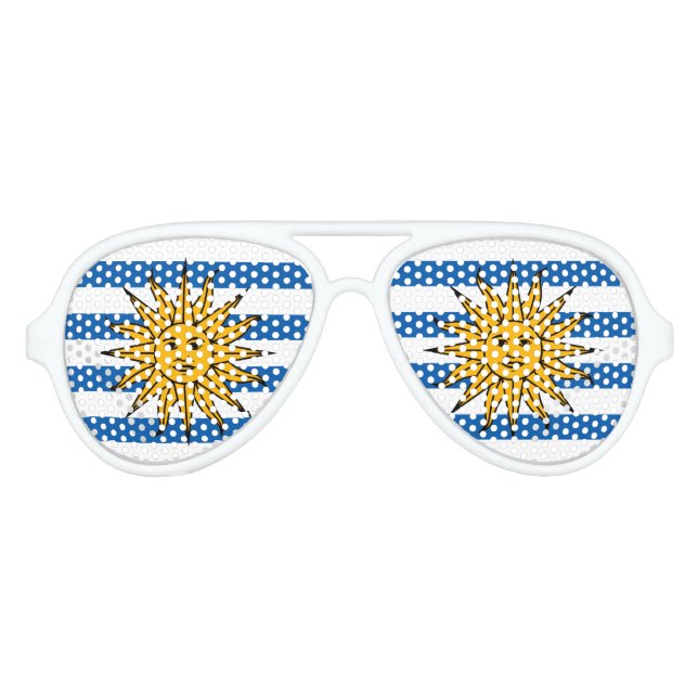 Lunettes De Fête Aviateur Uruguay (Devant)