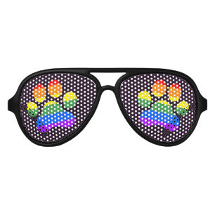 Lunettes De Fête Aviateur Verres de nouveauté Rainbow Paws