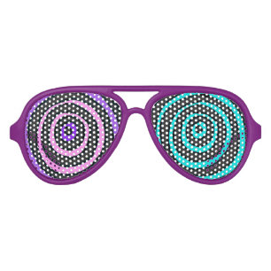 Lunettes De Fête Aviateur Verres fous de Hypno de scientifique