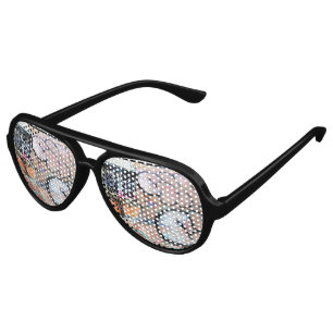 Lunettes De Fête Aviateur Verres géniaux de patineur de graffiti de style