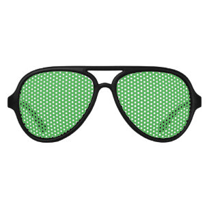 Lunettes De Fête Aviateur Vert