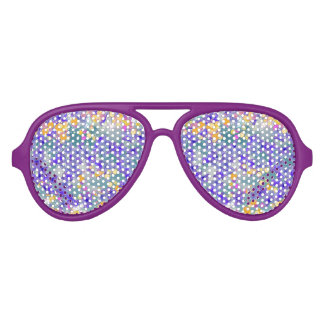 Lunettes De Fête Aviateur Violetas