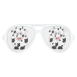 Lunettes De Fête Aviateur Vitres de la fête de la vache