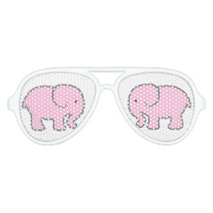 Lunettes De Fête Aviateur Voir les éléphants roses