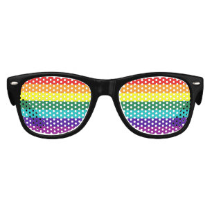 Lunettes De Fête Enfant 7 bandes Rainbow Pride