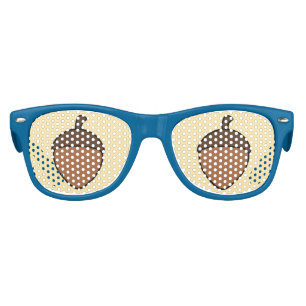 Lunettes De Fête Enfant Acorn Eyes Funny Nature Bleu Brown