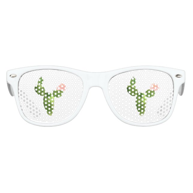Lunettes De Fête Enfant Aquarelle cool tendance Cactus (Devant)