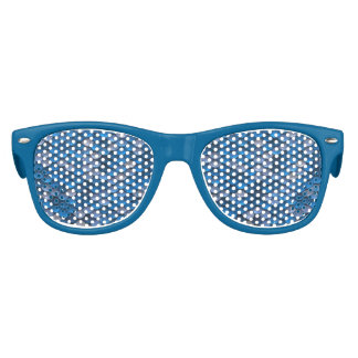 Lunettes De Fête Enfant Balances de poissons de sirènes bleu brillant Irid