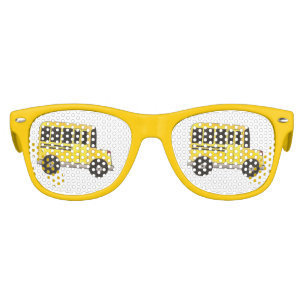 Lunettes De Fête Enfant Big Yellow School Bus Party Shades