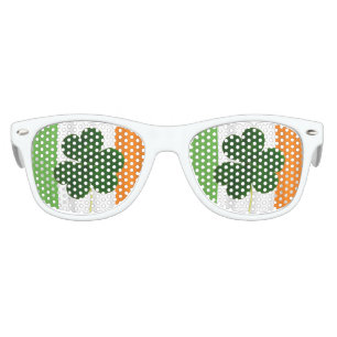 Lunettes De Fête Enfant Bonne St. Patrick's Day Irlandais Drapeau Shamrock