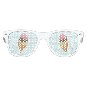 Lunettes De Fête Enfant Cool Napolitain Crème glacée Cône Été Amusement