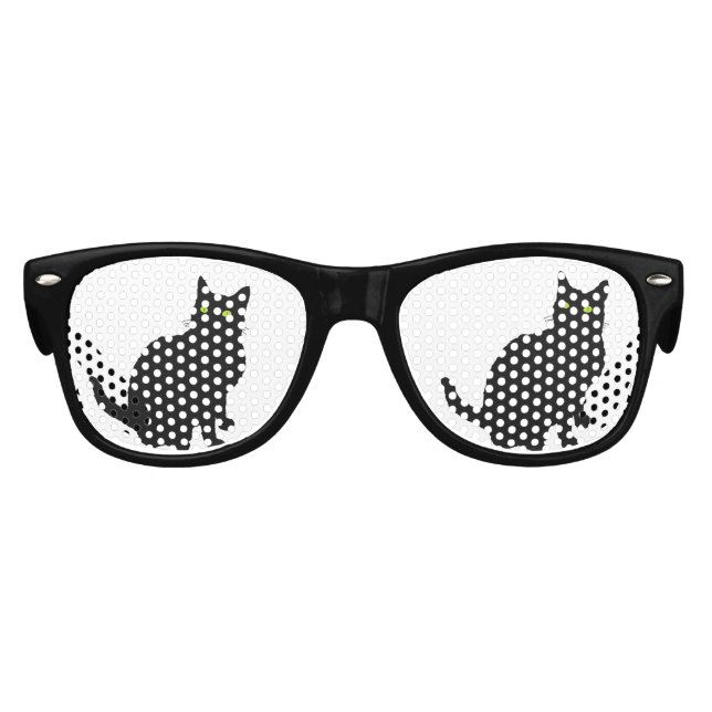 Lunettes De Fête Enfant Curieux chat noir (Devant)