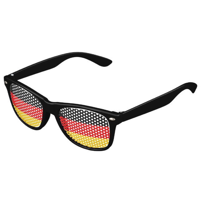Lunettes De Fête Enfant Drapeau allemand, Fun drapeau allemand (Angle)