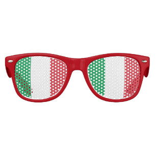 Lunettes De Fête Enfant Drapeau de l'Italie, drapeau d'Italien d'amusement