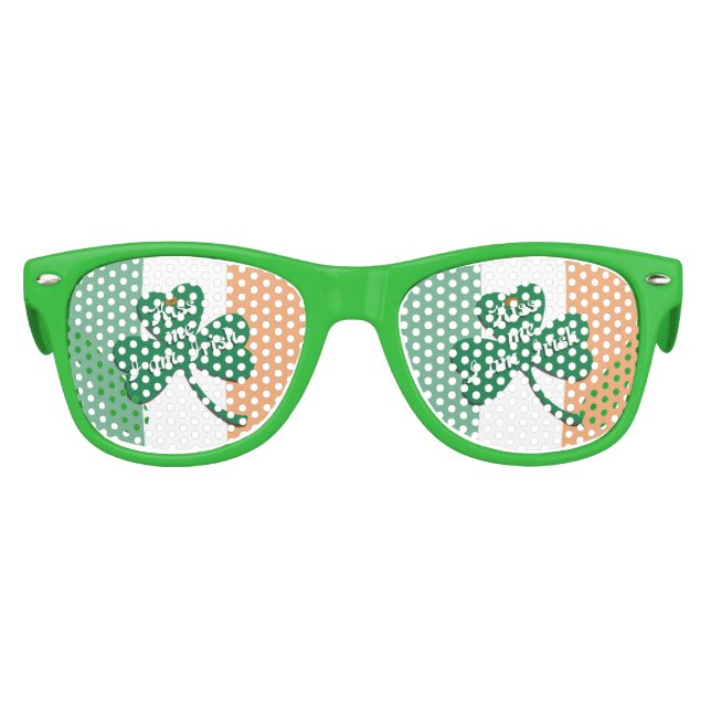 Lunettes De Fête Enfant Embrasse-moi Je suis irlandais (Devant)