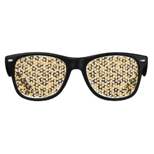 Lunettes De Fête Enfant Empreinte de léopard de chats sauvages Faux Fur Mo