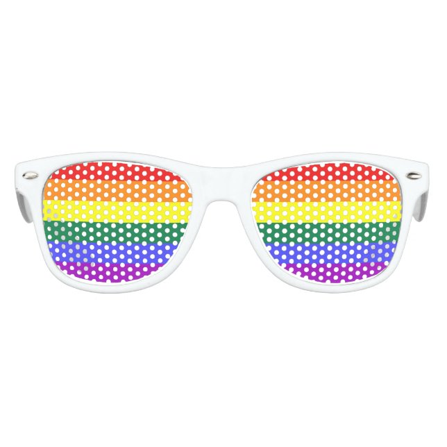 Lunettes De Fête Enfant Fierté arc-en-ciel (Devant)