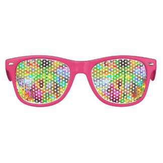 Lunettes De Fête Enfant Fleurs psychédéliques Abstraites
