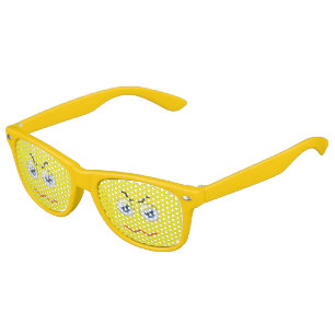Lunettes De Fête Enfant Jaune fâché mignon d'Emoji