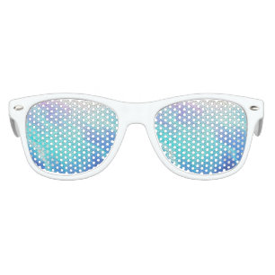 Lunettes De Fête Enfant Joli Aqua bleu violet pastel carrelage mosaïque