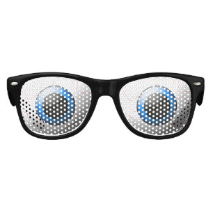 Lunettes De Fête Enfant Le bleu injecté de sang maladroit regarde