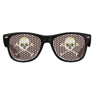 Lunettes De Fête Enfant Le crâne et les os croisés Halloween effrayant