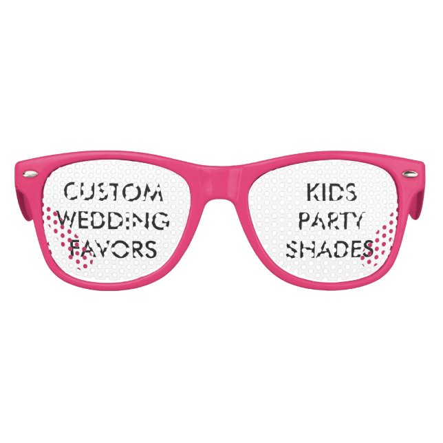 Lunettes De Fête Enfant Mariage Personnalisé Privilégie LES TONS DE FÊTE P (Devant)