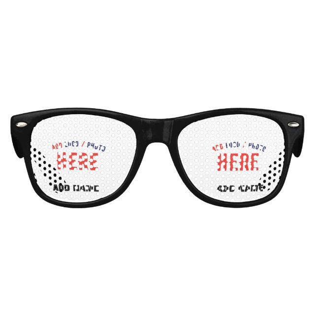 LUNETTES DE FÊTE ENFANT MARQUE BLANCHE MODERNE ET PERSONNALISABLE VÉRIFIÉE (Devant)