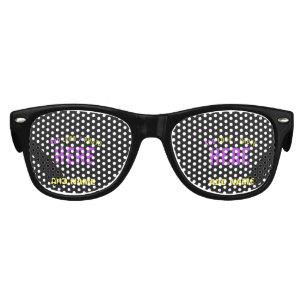 LUNETTES DE FÊTE ENFANT MODERNE ET MODERNE PERSONNALISABLE NOIR VÉRIFIÉ