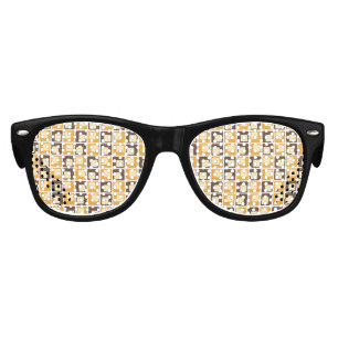 Lunettes De Fête Enfant motif de formes Carré rétro les années 70