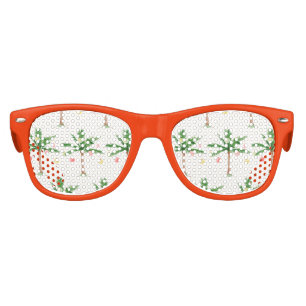 Lunettes De Fête Enfant Noël rétro Palm Tree en juillet Fête d'été