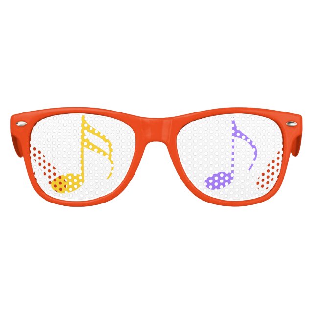 Lunettes De Fête Enfant Notes musicales de colourful (Devant)