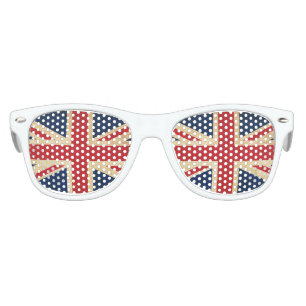Lunettes De Fête Enfant Old Vintage Grunge Royaume-Uni Drapeau Union Jack