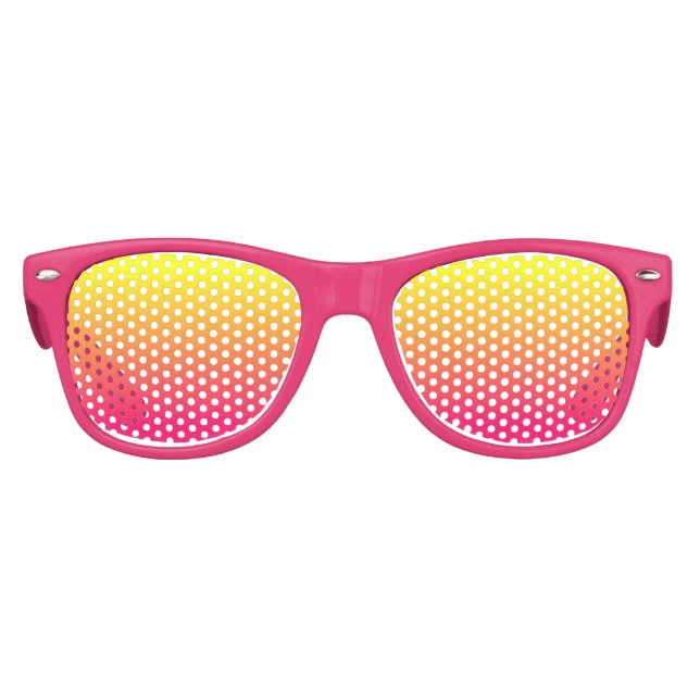 Lunettes De Fête Enfant Ombre rose vif et jaune (Devant)