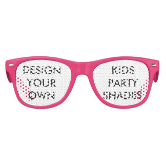 Lunettes De Fête Enfant Personnalisé Enfants Rose Retro Tons