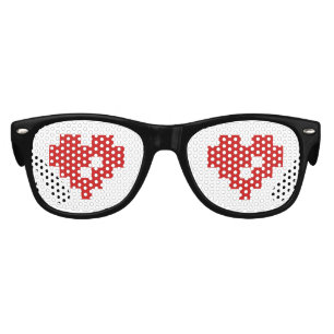 Lunettes De Fête Enfant Pixel Coeur 8 bits Amour