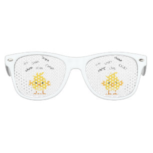 Lunettes De Fête Enfant Poussin Emoji mignon de bébé de gazouillement