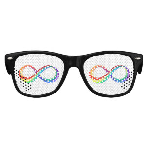 Lunettes De Fête Enfant Symbole d'infinité arc-en-ciel stratifié