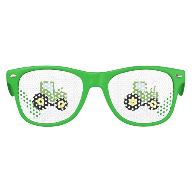 Lunettes De Fête Enfant tracteur pour jouets verts (Devant)