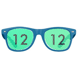 Lunettes De Fête Retro 12ème Verres de Seahawks d'homme