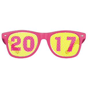 Lunettes De Fête Retro 2017 nouvelles années en verre d'Ève