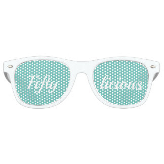 Lunettes De Fête Retro 50 tons blancs