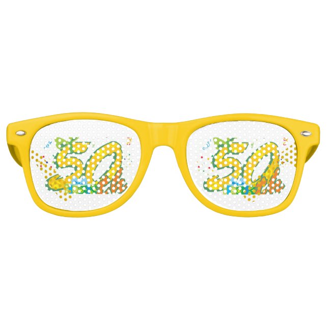 Lunettes De Fête Retro 50e anniversaire (Devant)