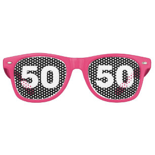 LUNETTES DE FÊTE RETRO 50E ANNIVERSAIRE 50 NOVELTY SOLEIL TONS