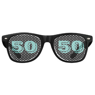 LUNETTES DE FÊTE RETRO 50E ANNIVERSAIRE 50 NOVELTY SOLEIL TONS