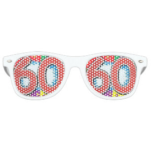Lunettes De Fête Retro 60e anniversaire